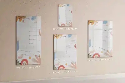 Dnevni načrtovalec tabla piši briši