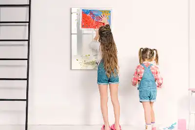 Piši briši tabla z motivom zlate abstrakcije zelenjave