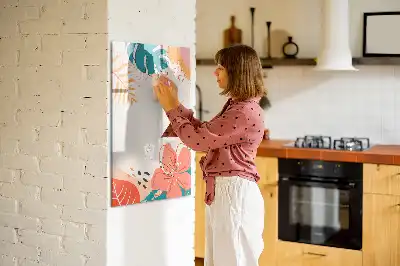 Piši briši tabla motiv poletna cvetlica