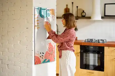 Piši briši tabla motiv poletna cvetlica
