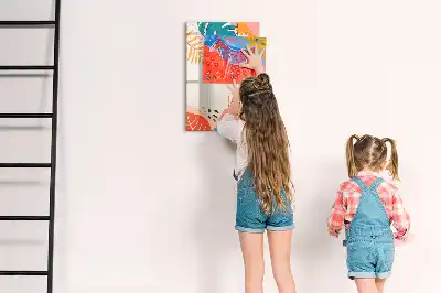 Piši briši tabla motiv poletna cvetlica