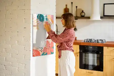 Piši briši tabla motiv poletna cvetlica