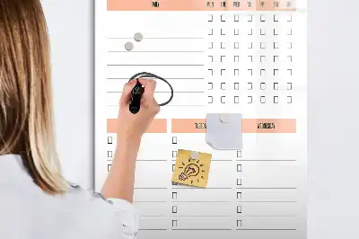 Piši briši tabla seznam za čiščenje