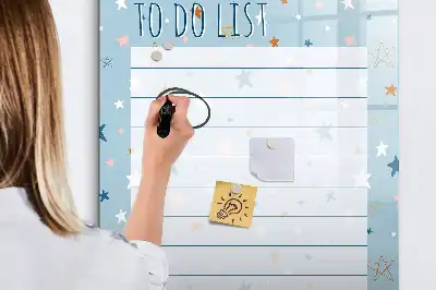 Piši briši tabla za seznam opravil