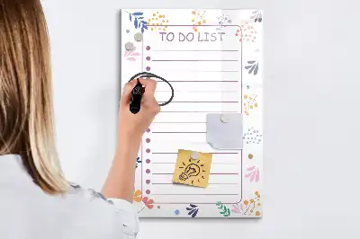 Piši briši tabla seznam opravil
