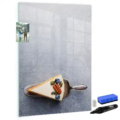 Piši briši tabla v obliki kosa torte