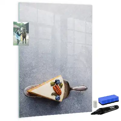 Piši briši tabla v obliki kosa torte