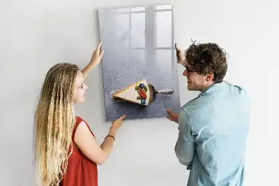 Piši briši tabla v obliki kosa torte