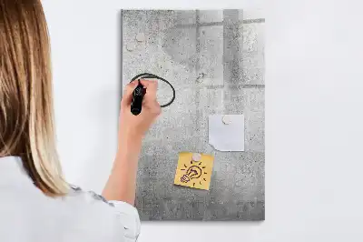 Tabla piši-briši v videzu svetlega betona