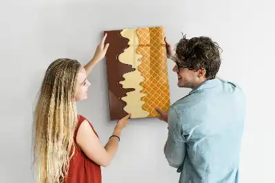 Sladoled s prelivom tabla piši briši