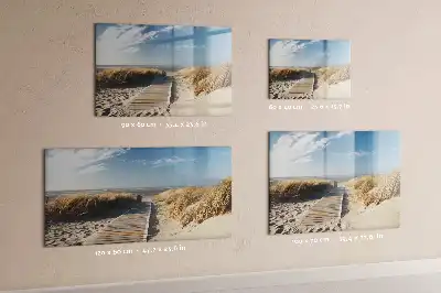 Magnetna tabla za risanje motiv pogled na plažo