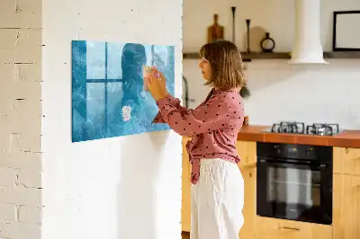 Magnetna tabla za risanje z motivom morske vode