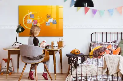 Magnetna tabla za risanje z motivom pomaranče