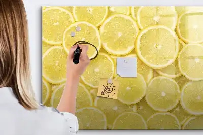 Magnetna tabla za risanje limonine rezine