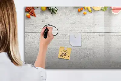 Magnetna tabla za risanje z motivom sadja na mizi
