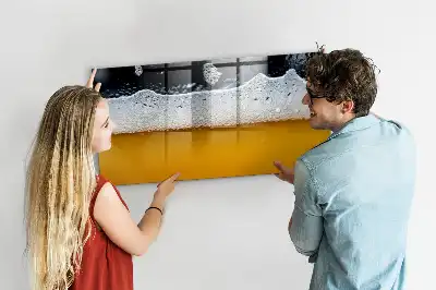 Točilnica za pivo z magnetno tablo piši-briši