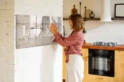 Magnetna tabla za risanje z motivom ljubezni
