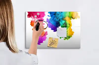 Magnetna tabla za risanje mavrica barv