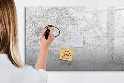 Magnetna bela tabla piši-briši v videzu betonske stene
