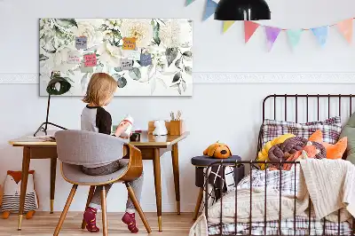 Magnetna tabla za risanje z motivom cvetja