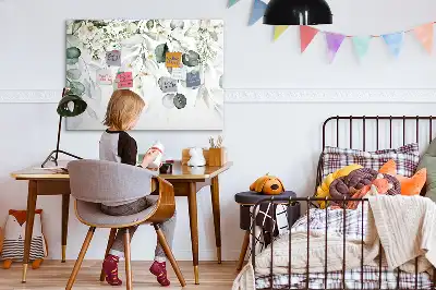 Magnetna tabla piši briši z motivom rastlin narave
