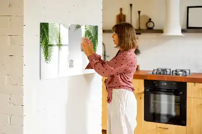 Magnetna tabla za risanje z motivom palmovih listov