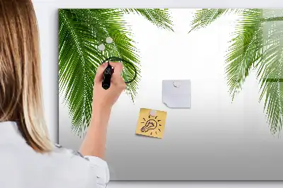 Magnetna tabla za risanje z motivom palmovih listov