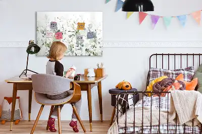 Magnetna tabla za risanje z motivom rastlin