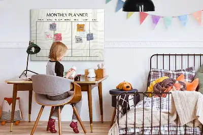 Magnetna tabla za risanje mesečni načrtovalec