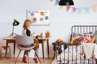 Magnetna piši-briši tabla otroški mesečni načrtovalec