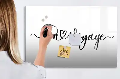 Magnetna tabla za risanje z napisom Srečno pot