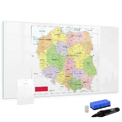 Magnetna tabla za risanje zemljevid Poljske