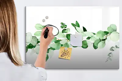 Magnetna tabla za risanje motiv veje rastlin