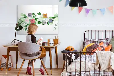 Magnetna tabla za risanje motiv veje rastlin