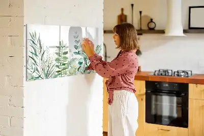 Magnetna piši-briši tabla z akvarelnimi listi