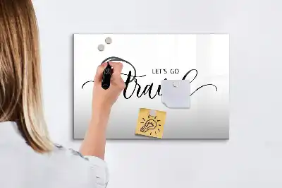Magnetna tabla piši-briši z motivom potovanja