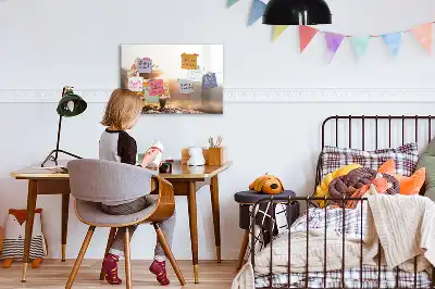 Magnetna tabla za risanje z motivom počitnic z avtomobilom