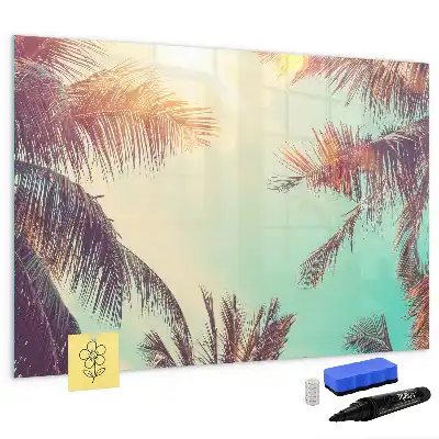Magnetna tabla za risanje z motivom tropskih palm