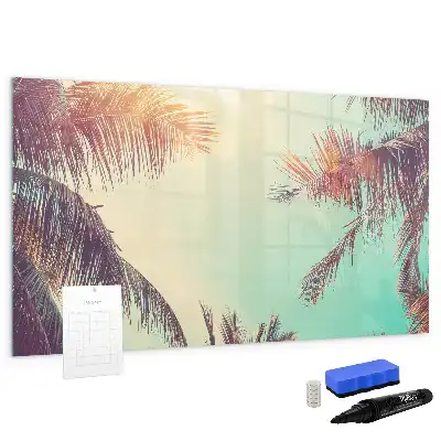 Magnetna tabla za risanje z motivom tropskih palm