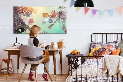 Magnetna tabla za risanje z motivom tropskih palm