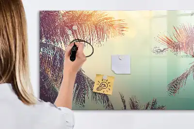 Magnetna tabla za risanje z motivom tropskih palm