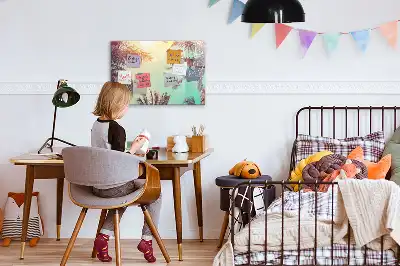Magnetna tabla za risanje z motivom tropskih palm