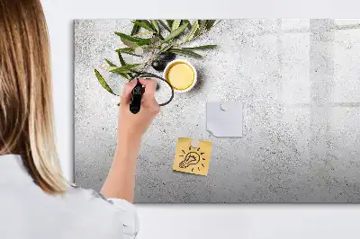 Magnetna tabla piši-briši minimalističen olivni motiv
