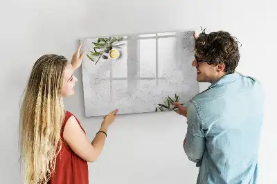 Magnetna tabla piši-briši minimalističen olivni motiv
