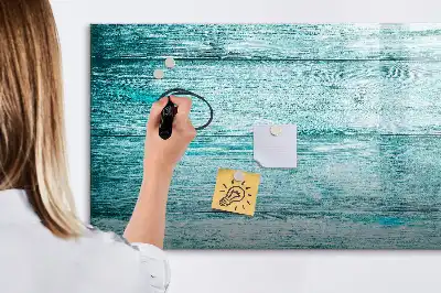 Magnetna tabla piši briši v videzu starega modrega lesa