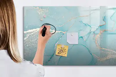Magnetna tabla piši-briši z videzom dekorativnega marmorja