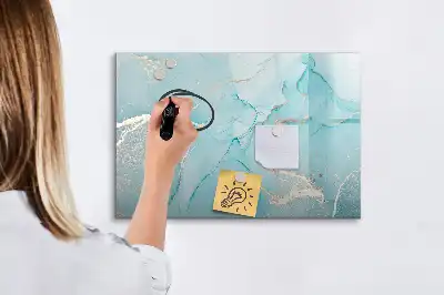 Magnetna tabla piši-briši z videzom dekorativnega marmorja