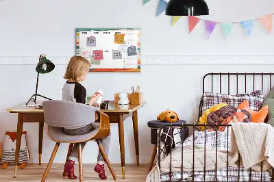 Magnetna tabla za risanje retro tedenski načrtovalec