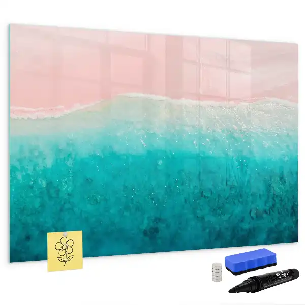 Magnetna tabla za risanje motiv plaže in morja