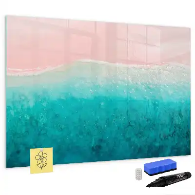 Magnetna tabla za risanje motiv plaže in morja